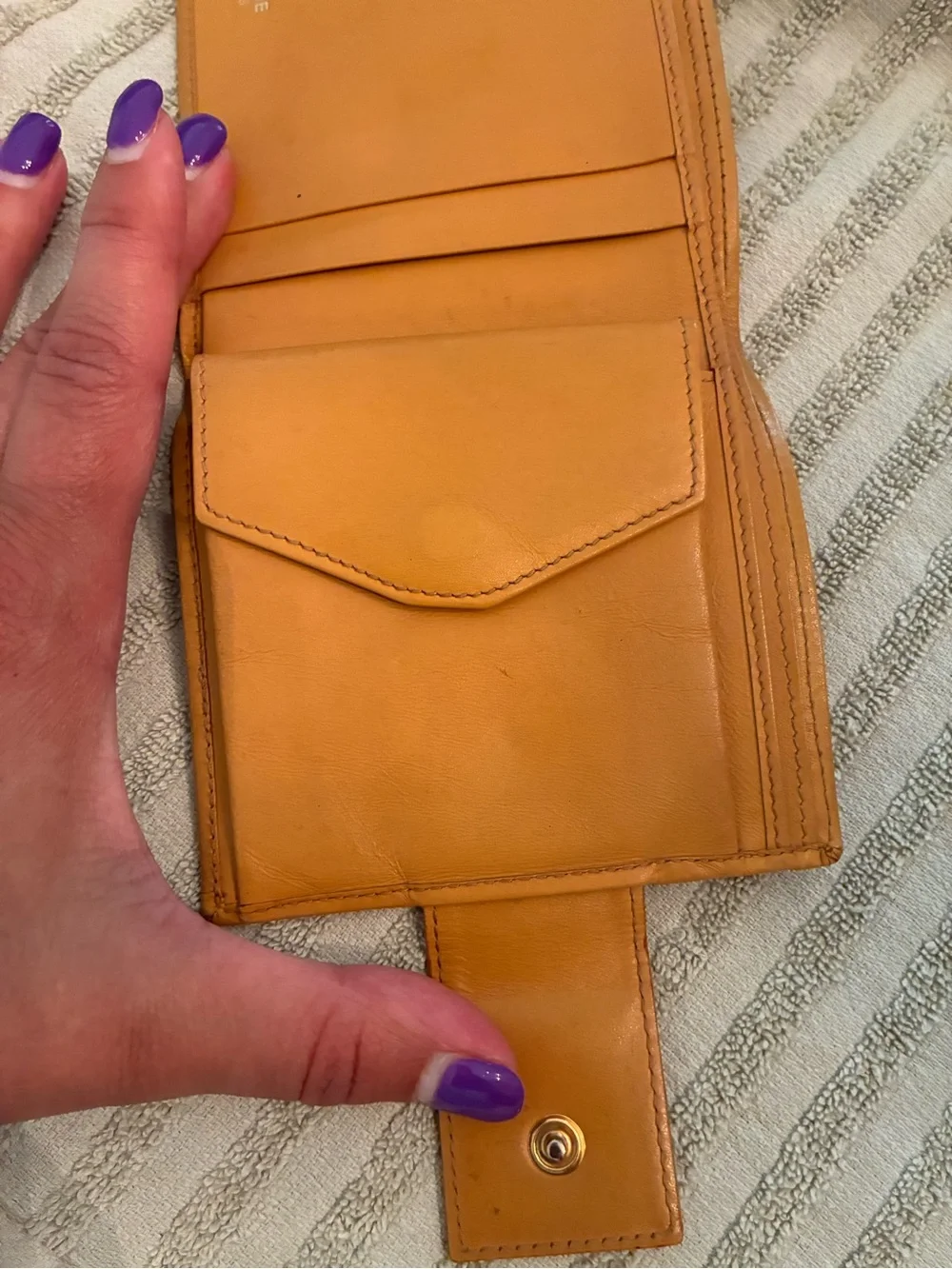Celine Macadam Dark Brown & Tan Signature Compact Wallet